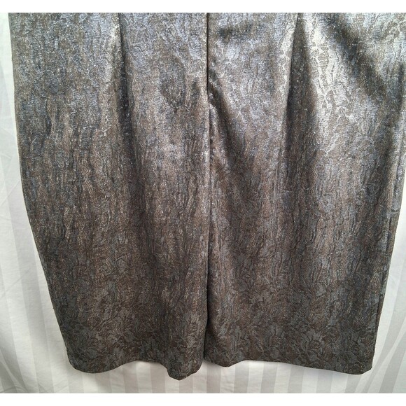 Alex Marie Silver Shimmer Sheath Dress Formal Holiday Date Night Size 16 - Picture 9 of 11